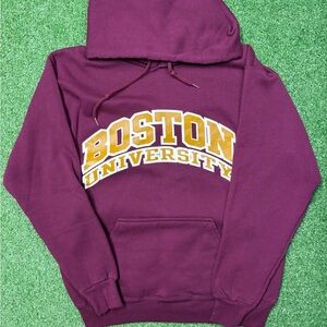 Boston University Spell out Hooded Sweatshirt